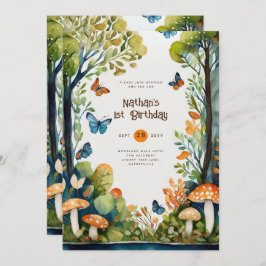 FAIRYCORE NATURE BABYSHOWER 1. GEBURTSTAG EINLADUNG