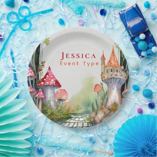 FAIRYCORE Princess Fairytale Castelgrande Pappteller (Party)