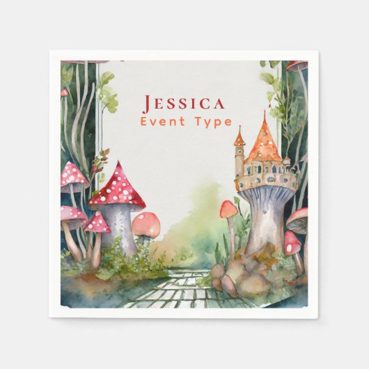 FAIRYCORE Princess Fairytale Castelgrande Serviette (Vorderseite)