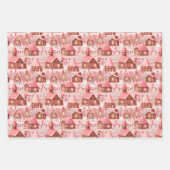 Fairycore Rosa Weihnachtsszenen Koordinierung Geschenkpapier Set (Vorderseite 2)