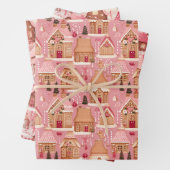 Fairycore Rosa Weihnachtsszenen Koordinierung Geschenkpapier Set (Beispiel)