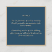 Fairycore Save the Date Fairytale Glow Up Fairy Begleitkarte (Rückseite)