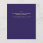 Fairycore Save the Date Fairytale Lila Gold (Rückseite)