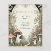 Fairycore Save the Date Goblincore-Pilze (Vorderseite)