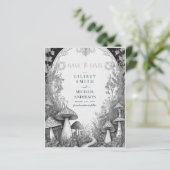 Fairycore Save the Date Goblincore-Pilze (Stehend Vorderseite)