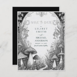 Fairycore Save the Date Goblincore-Pilze