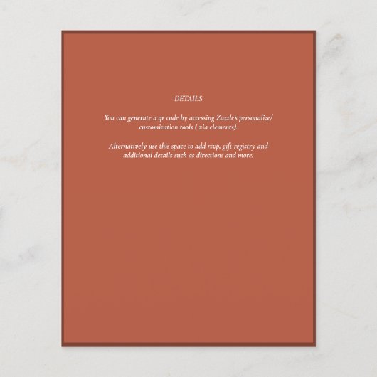 Fairycore Save the Date Goblincore-Pilze (Rückseite)