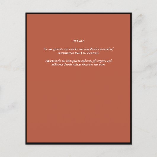 Fairycore Save the Date Goblincore-Pilze (Rückseite)