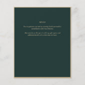 Fairycore Save the Date Grünes Gold (Rückseite)