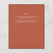 Fairycore Save the Date Terracotta Woodland (Rückseite)