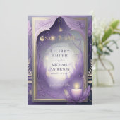 Fairycore Save the Date verzauberte Fores Einladung (Stehend Vorderseite)