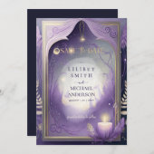 Fairycore Save the Date verzauberte Fores Einladung (Vorne/Hinten)