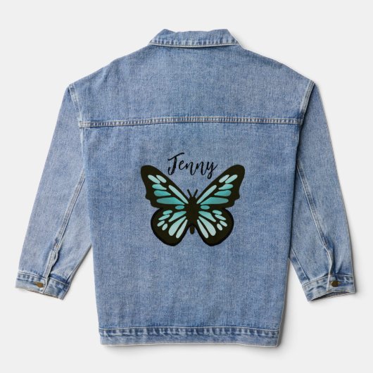 Fairycore, Schmetterling, genannt Jeansjacke (Rückseite)