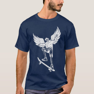 Fairycore Skelett Skateboarding Grunge Fairy Aest T-Shirt