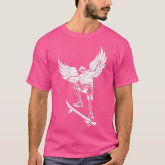 Fairycore Skelett Skateboarding Grunge Fairy Aest T-Shirt