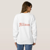 Fairycore Sugar Plum Fairy Text Art Sweatshirt (Schwarz voll)
