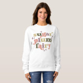 Fairycore Sugar Plum Fairy Text Art Sweatshirt (Vorne ganz)