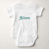 Fairycore Sugar Plum Fairy Typografy Art Baby Strampler (Rückseite)