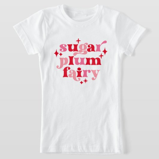 Fairycore Text Art Sugar Plum Fairy Girl's T-Shirt (Ablage )