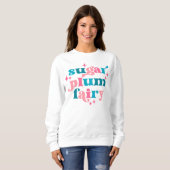 Fairycore Typografie Art Sugar Plum Fairy Sweatshirt (Vorne ganz)