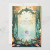 FAIRYCORE WEDD INVITATIONS FAIRYTALE STORYBOOK EINLADUNG (Rückseite)