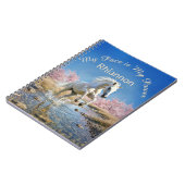 Fairycore White Horse Slow Living Wellness Journal Notizblock (Linke Seite)