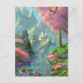 Fairyland Background Graphic Postkarte (Vorderseite)
