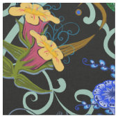 Fairyland Blume Boho Botanische Schönheit Groß Stoff (Nahaufnahme)