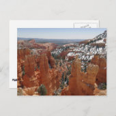 Fairyland Canyon im Nationalpark Bryce Canyon Postkarte (Vorne/Hinten)