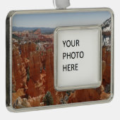 Fairyland Canyon im Nationalpark Bryce Canyon Rahmen-Ornament Silber (Rechts)