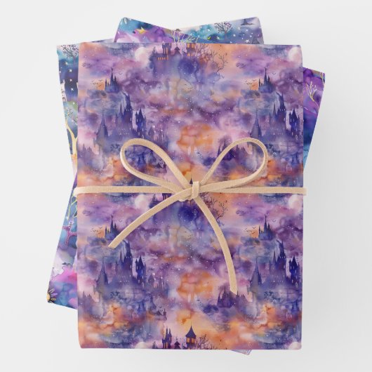 Fairyland Castles Purple Geschenkpapier Set (Beispiel)