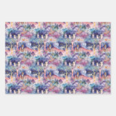 Fairyland Castles Purple Geschenkpapier Set (Vorderseite 3)