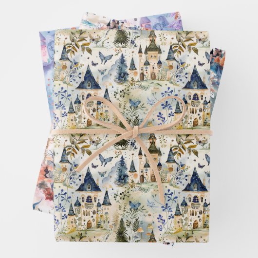 Fairyland Castles Various Colors Geschenkpapier Set (Beispiel)