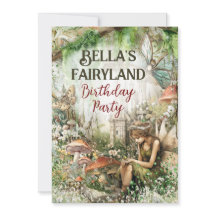Fairyland Enchanted Realm-Party Einladung