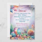 Fairyland Enchanted Seas Birthday Party Einladung (Rückseite)