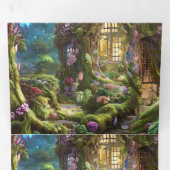 Fairyland Forest Graphic Dreifach-gefaltete Programmkarte (Innen Erste Seite)