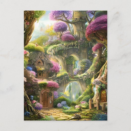 Fairyland Forest Graphic Postkarte (Vorderseite)