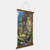Fairyland Forest Graphic Wandteppich Mit Holzrahmen (Gewinkelt)