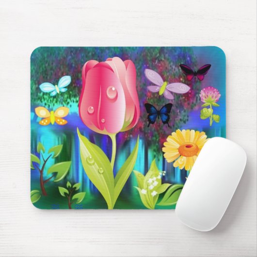 Fairyland Gardens Mousepad (Mit Mouse)
