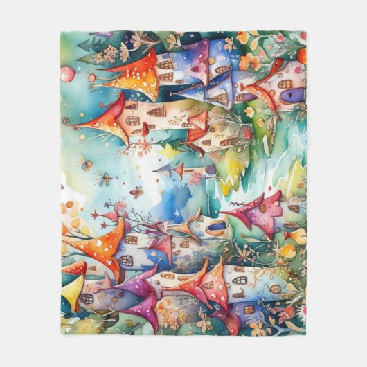Fairyland Magic Castle Fleecedecke (Vorderseite)