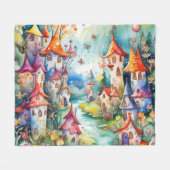 Fairyland Magic Castle Fleecedecke (Vorderseite (Horizontal))