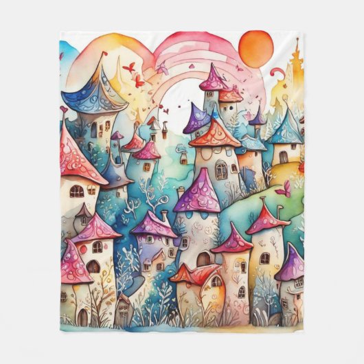 Fairyland Magic Castle Fleecedecke (Vorderseite)