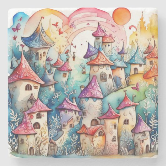 Fairyland Magic Castle Steinuntersetzer (Vorderseite)