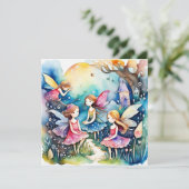 Fairyland Magic Feen Einladung (Stehend Vorderseite)