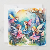 Fairyland Magic Feen Einladung (Vorderseite)