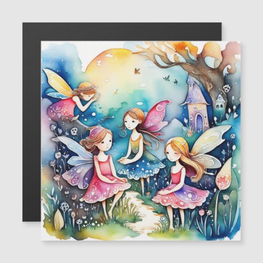Fairyland Magic Feen Magneteinladung (Vorne/Hinten)