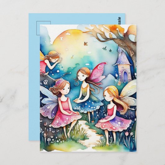 Fairyland Magic Feen Postkarte (Vorne/Hinten)