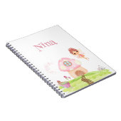 Fairyland & Mushroom Garden Bezaubernd Personalisi Notizblock (Rechte Seite)