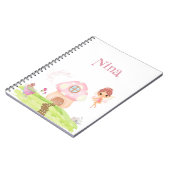 Fairyland & Mushroom Garden Bezaubernd Personalisi Notizblock (Linke Seite)