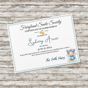 Fairyland Smile Society Leistungsurkunde